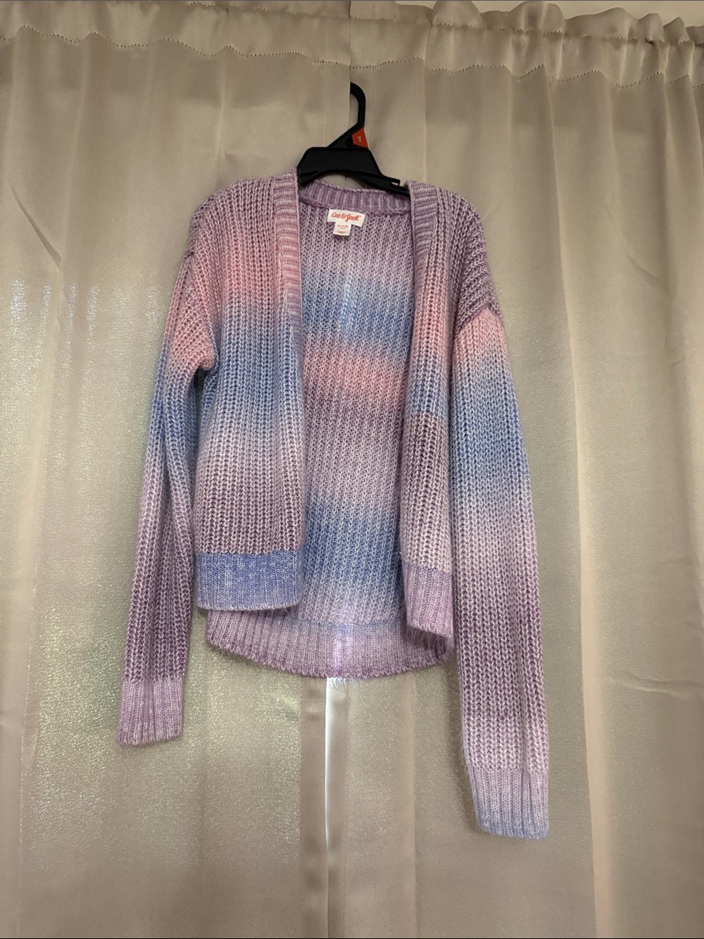 Cat & Jack Pastel Ombre Open-Front Cardigan - Pink, Lavender, Blue